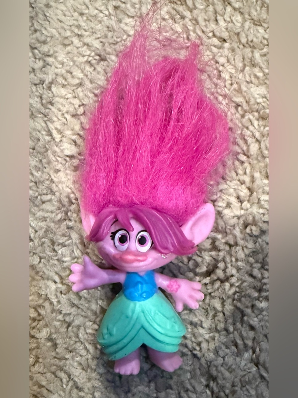 Pink-Haired Kids Fantasy Troll Doll Toy - Playtime Figure